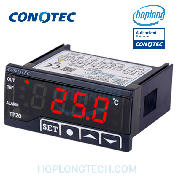 Tìm hiểu bảng điều khiển của đồng hồ nhiệt độ DSFOX-TP20 Conotec